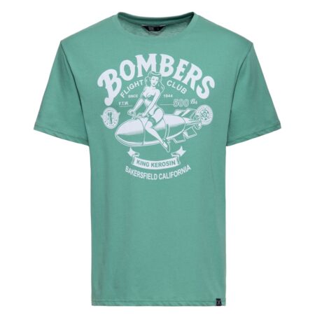 King Kerosin Bombers T-shirt Frosty Spruce-L | King Kerosin