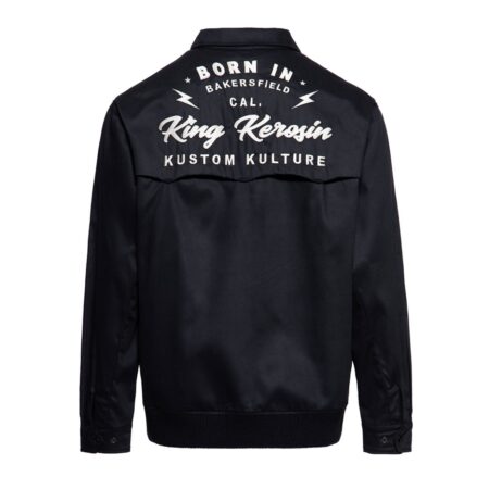 King Kerosin Born In Gabardine Jacket Black -XXL | King Kerosin