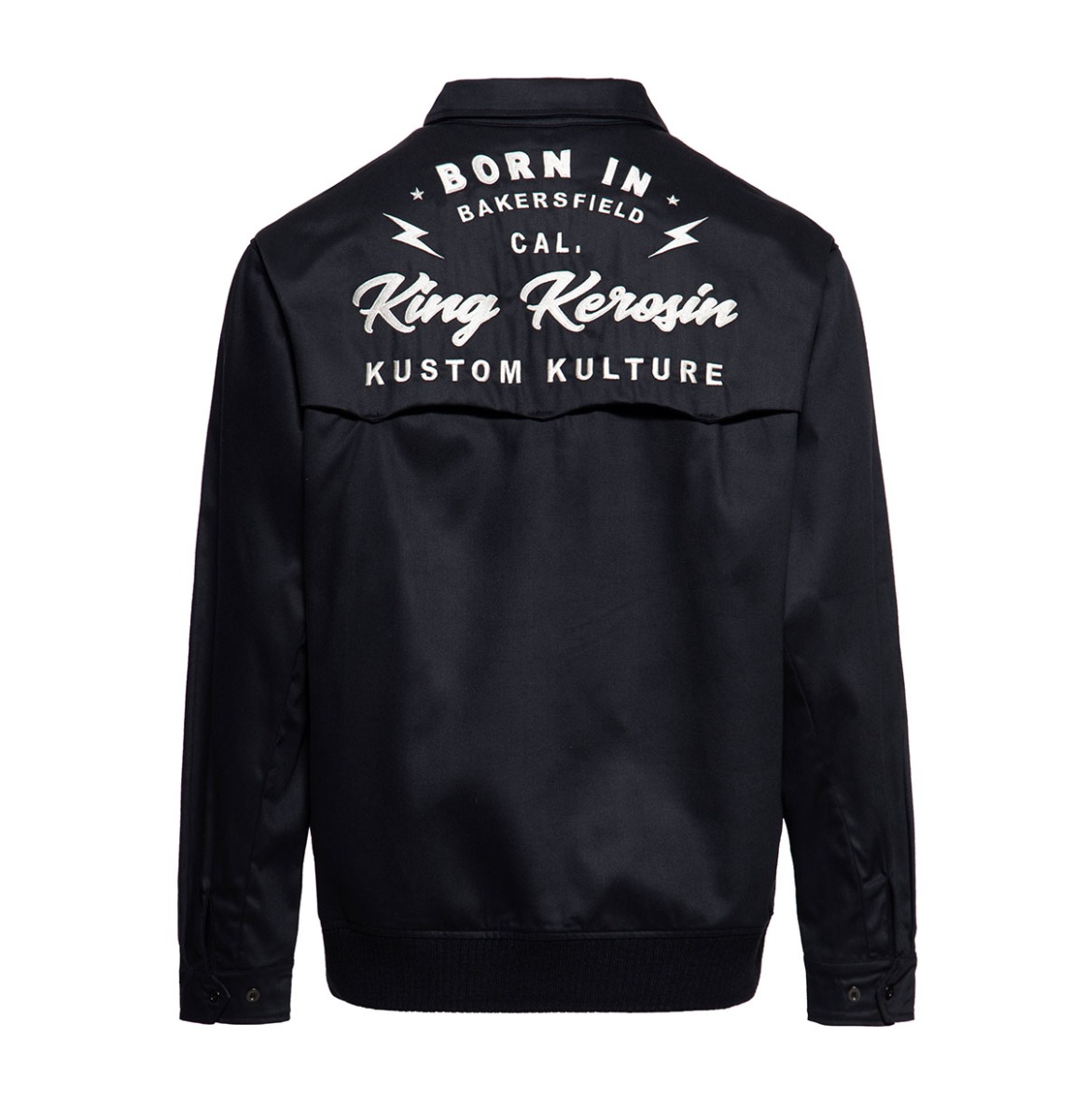 King Kerosin Born In Gabardine Jacket Black -XXL | King Kerosin