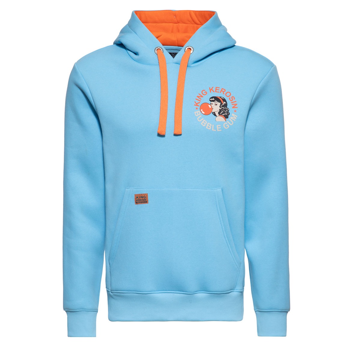 King Kerosin Bubble Gum Hoodie Sky Blue-3XL | King Kerosin