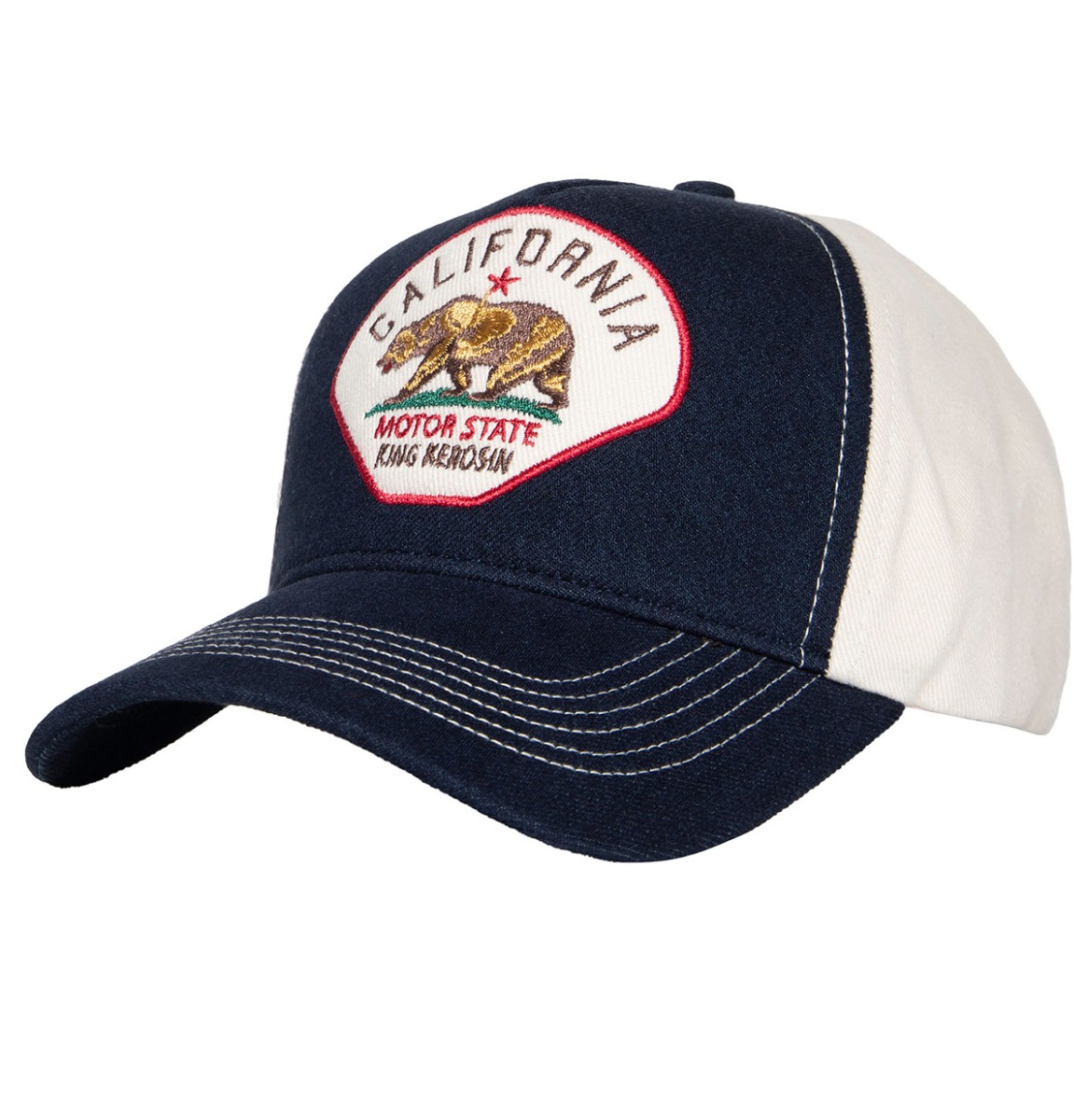 King Kerosin California Motor State Trucker Pet Denim & Wit | King Kerosin