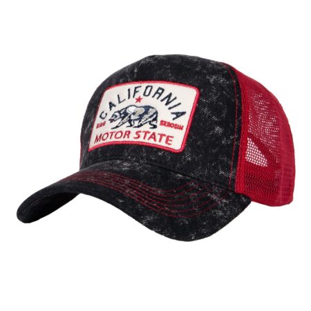 King Kerosin California Motor State Trucker Pet Rood & Zwart | King Kerosin