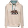 King Kerosin California State Hoodie Beige & Lake Green-4XL | King Kerosin