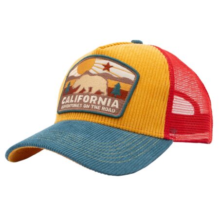 King Kerosin California Trucker Pet Camel & Teal & Rood | King Kerosin