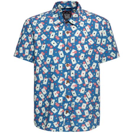King Kerosin Casino Shirt Sky Blue-XXXXL | King Kerosin