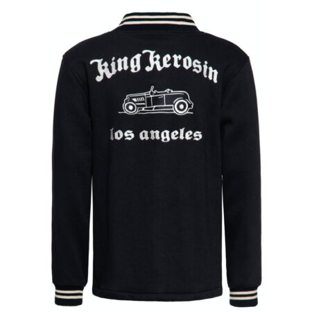 King Kerosin College Jacket LA King Black-XXXXL | King Kerosin