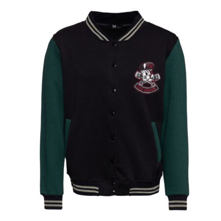 King Kerosin College Jacket Street Cat Black & Smoke-M | 30% korting | King Kerosin