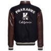 King Kerosin College Leather Jacket Pharaohs Black & Brown-XXXXL | King Kerosin