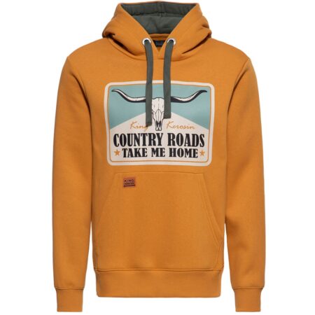 King Kerosin Country Roads Hoodie Orange-L | King Kerosin