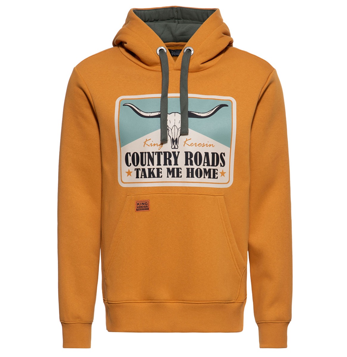 King Kerosin Country Roads Hoodie Orange-L | King Kerosin