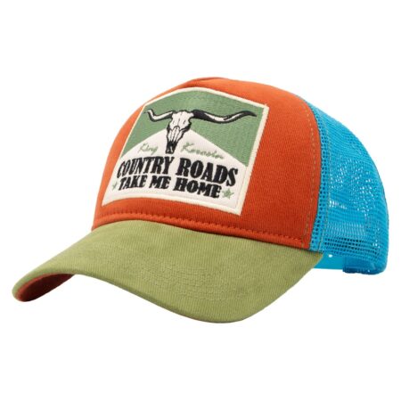King Kerosin Country Roads Trucker Pet Oranje & Blauw & Groen | King Kerosin