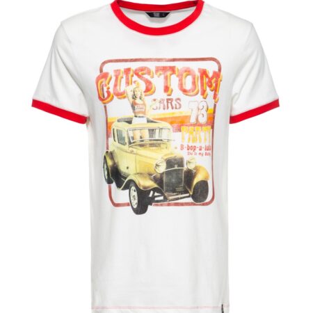King Kerosin Custom 73 Mens T-Shirt Offwhite-XXXL | 28% korting | King Kerosin
