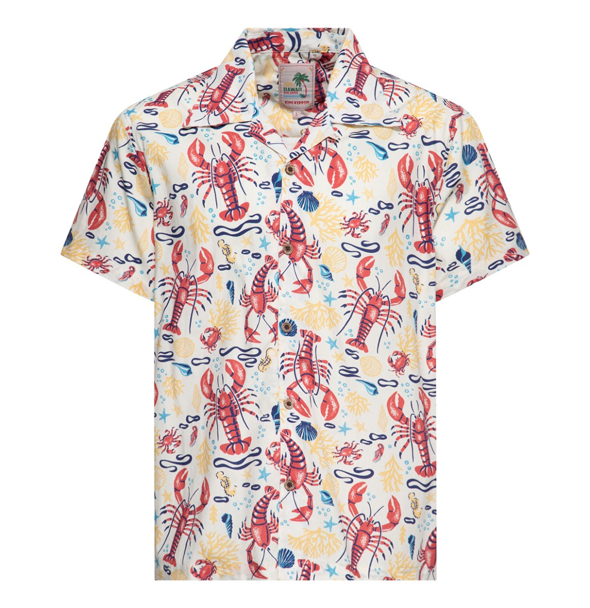 King Kerosin Deep Sea Lobster Shirt Off White-4XL | King Kerosin