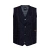 King Kerosin Denim Vest James Blue-3XL | King Kerosin