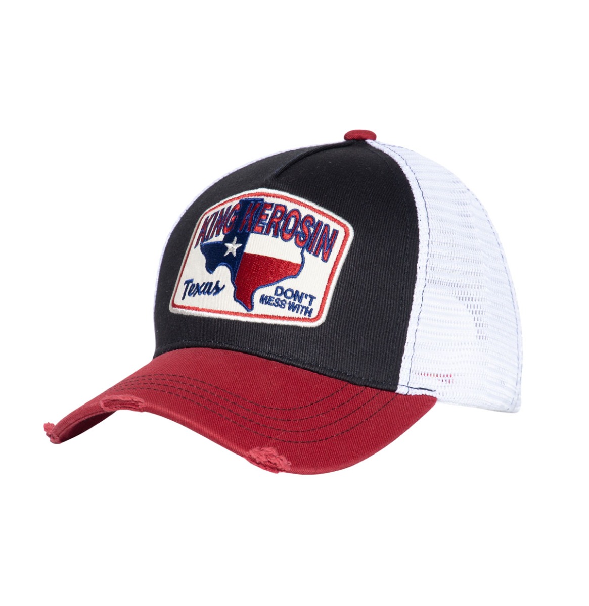 King Kerosin Don't Mess Trucker Pet Zwart & Rood | King Kerosin