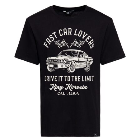 King Kerosin Drive It To The Limit T-Shirt Black -L | King Kerosin