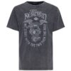 King Kerosin Eagle On Engine Washed T-shirt Anthracite-3XL | King Kerosin