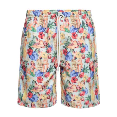 King Kerosin Flower Bath Shorts -XXL | King Kerosin