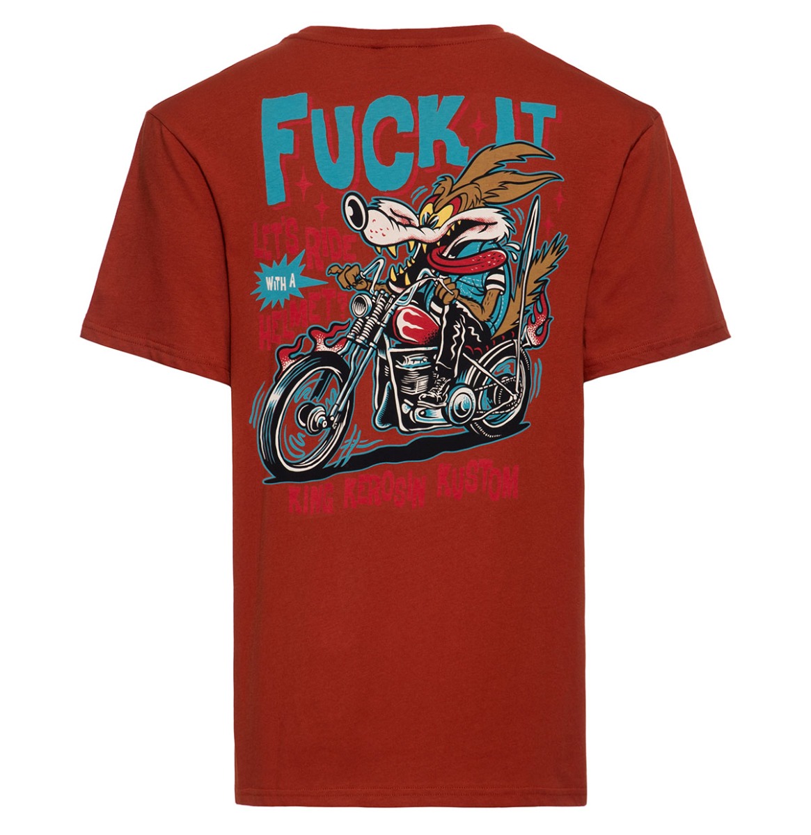 King Kerosin Fuck It T-shirt Rust-L | King Kerosin