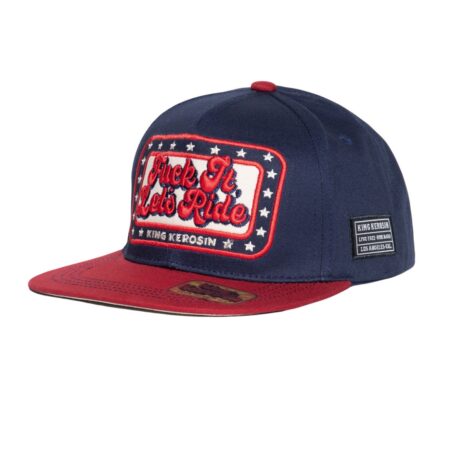 King Kerosin Fuck It Trucker Pet Navy & Rood | King Kerosin