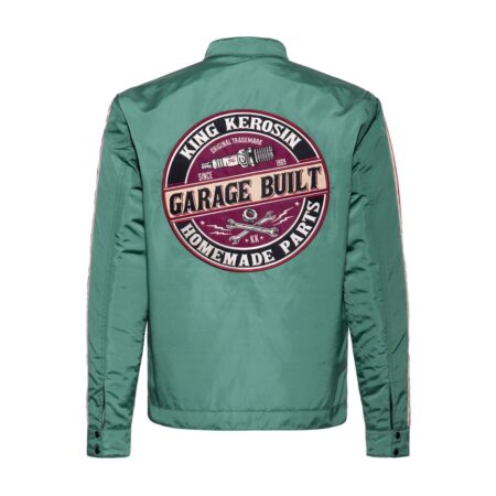 King Kerosin Garage Built Racing Jacket Green-2XL | King Kerosin