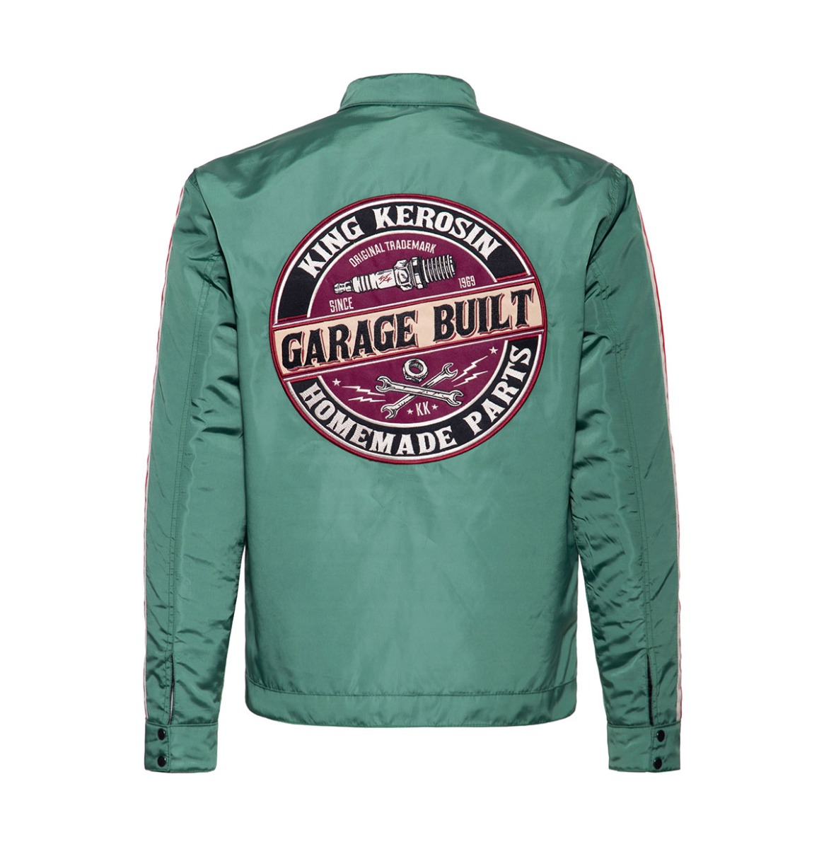 King Kerosin Garage Built Racing Jacket Green-2XL | King Kerosin