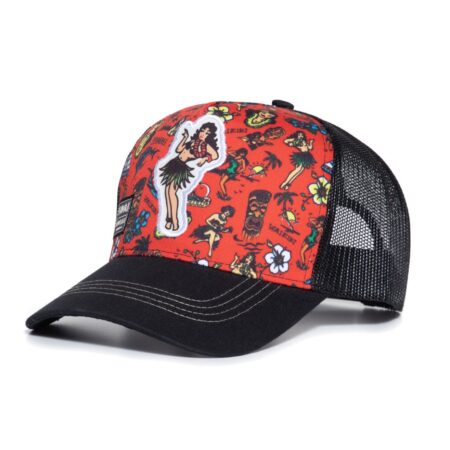 King Kerosin Hawaiian Flash Trucker Pet Zwart | 12% korting | King Kerosin