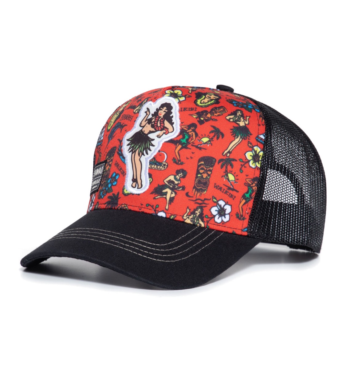 King Kerosin Hawaiian Flash Trucker Pet Zwart | 12% korting | King Kerosin
