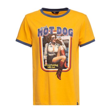 King Kerosin Hot Dog Contrast Shirt Toasted -XXXXL | 25% korting | King Kerosin