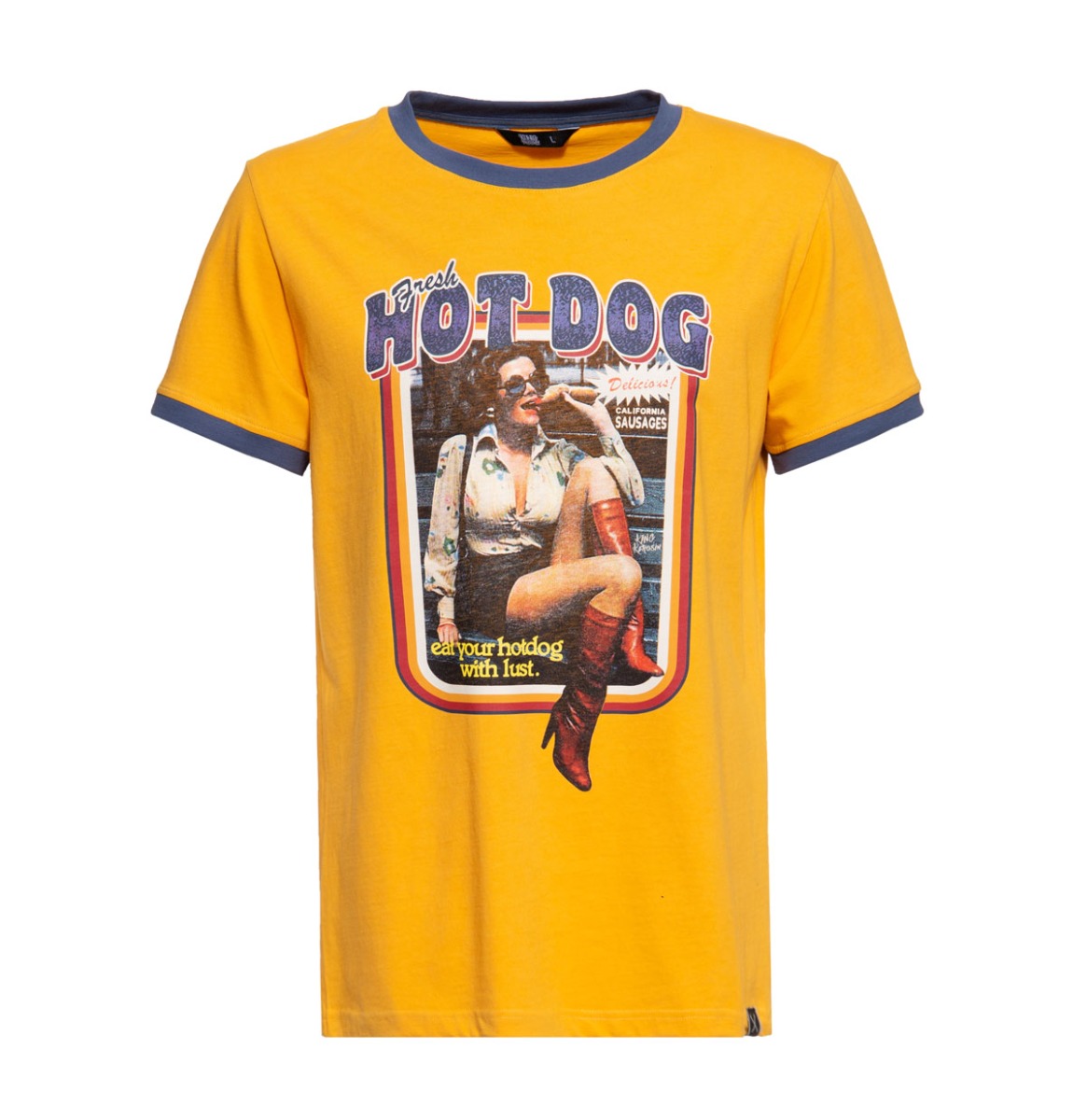 King Kerosin Hot Dog Contrast Shirt Toasted -XXXXL | 25% korting | King Kerosin