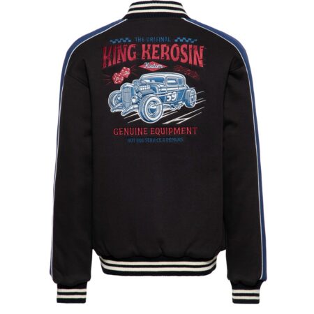 King Kerosin Hot Rod Service College Jacket Black -4XL | King Kerosin