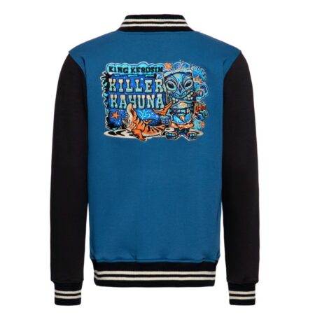 King Kerosin Kahuma College Jacket Smoke Blue -XXL | 30% korting | King Kerosin