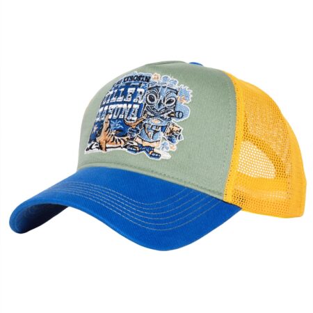 King Kerosin Killer Kahuna Trucker Pet Geel & Blauw | King Kerosin