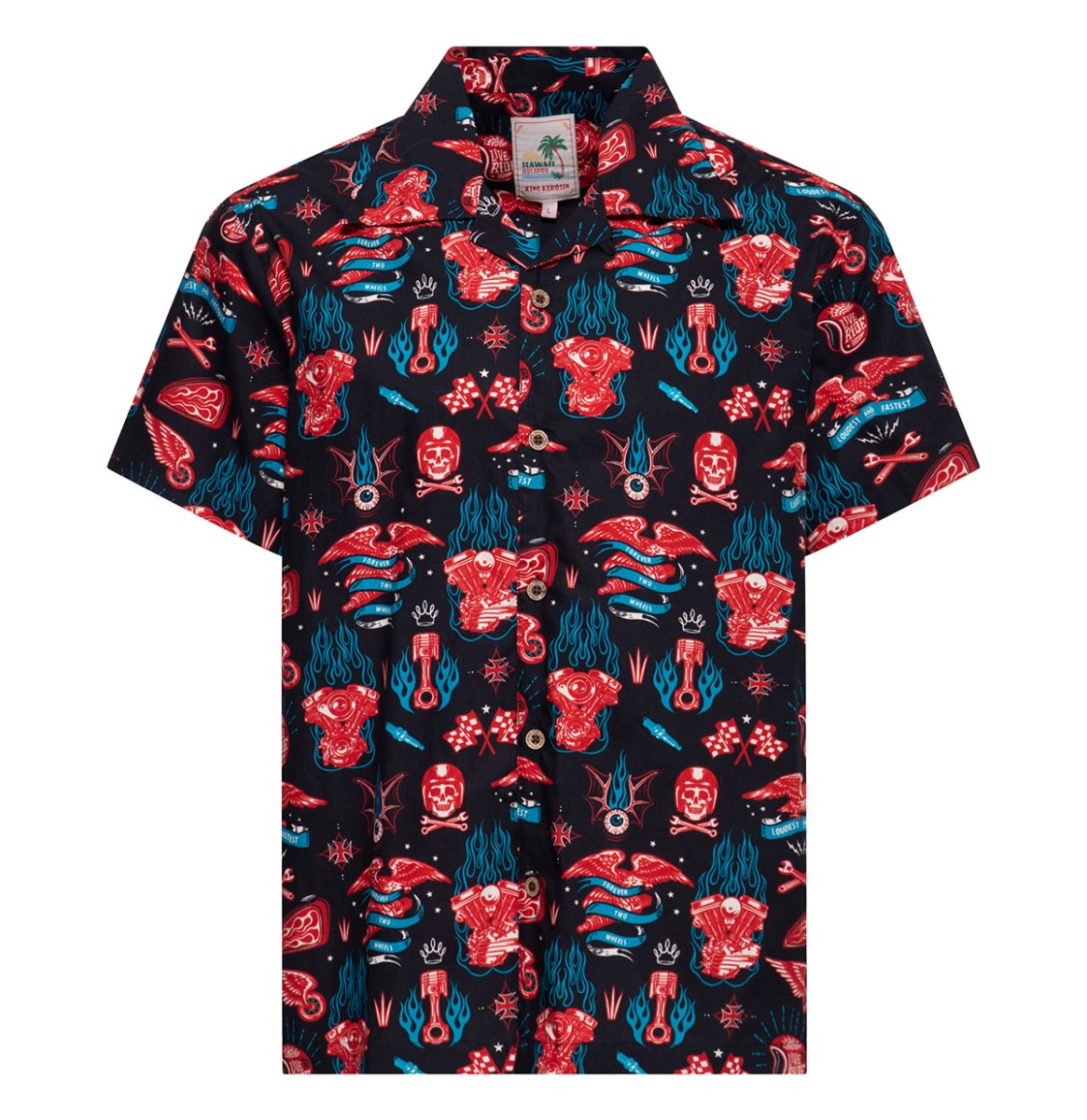 King Kerosin Kustom Kulture Shirt Black-4XL | King Kerosin