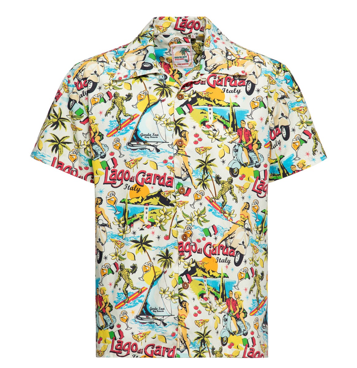 King Kerosin Lake Garda Shirt Off White -XXXXL | King Kerosin