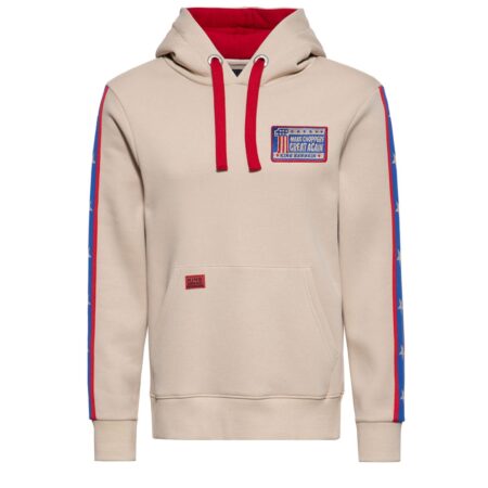 King Kerosin Make Choppers Great Again Hoodie Beige-L | King Kerosin