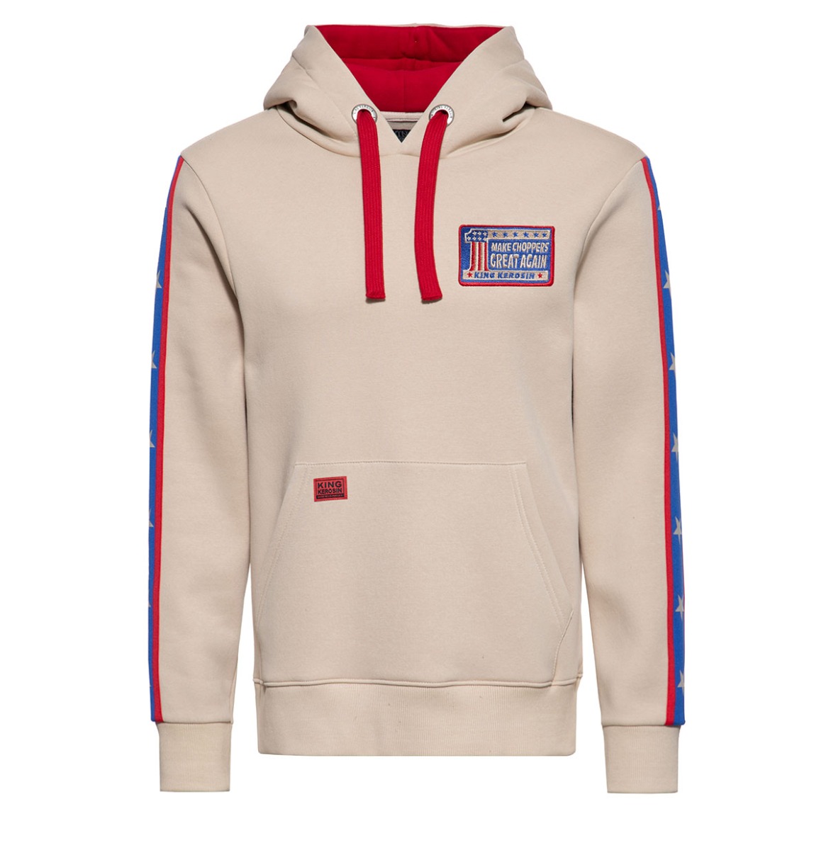 King Kerosin Make Choppers Great Again Hoodie Beige-L | King Kerosin