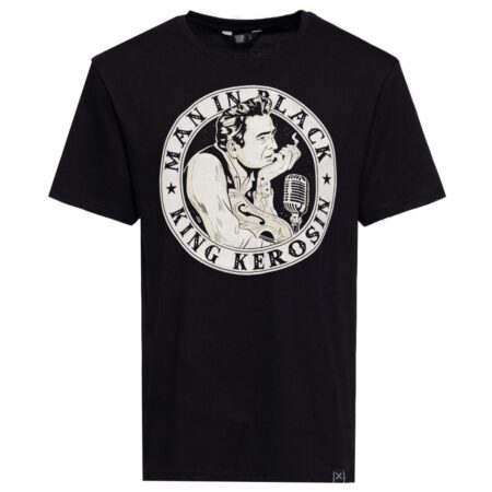 King Kerosin Man In Black Johnny Cash T-Shirt Black-S | 27% korting | King Kerosin