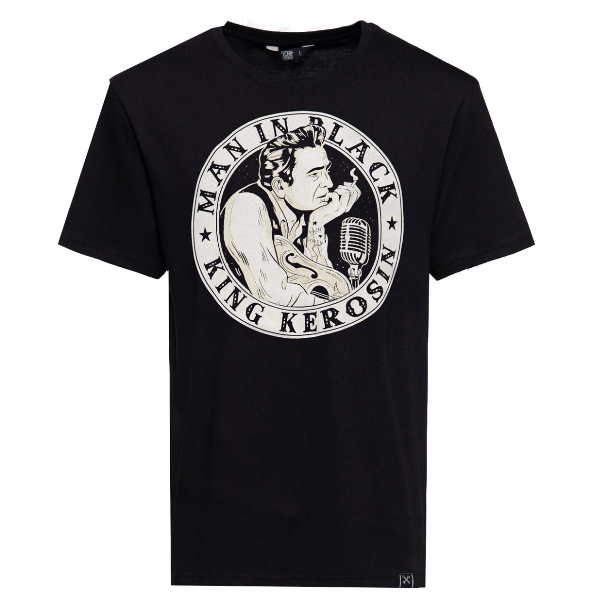King Kerosin Man In Black Johnny Cash T-Shirt Black-S | 27% korting | King Kerosin