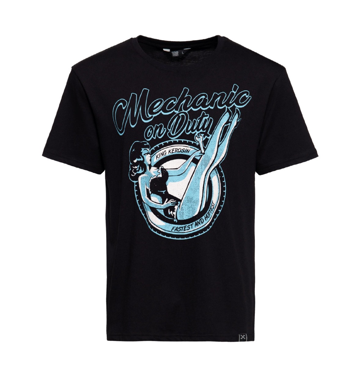 King Kerosin Mechanic On Duty Shirt Black-XXXXXL | 28% korting | King Kerosin