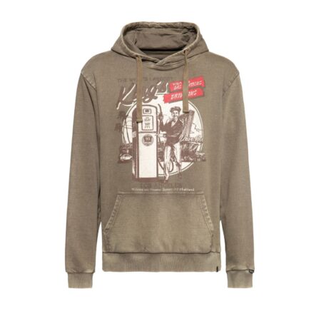 King Kerosin Mens Hoodie Kings Brown-XXXXL | King Kerosin