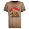 King Kerosin Motor State California T-Shirt Light Brown-XXL | 20% korting | King Kerosin