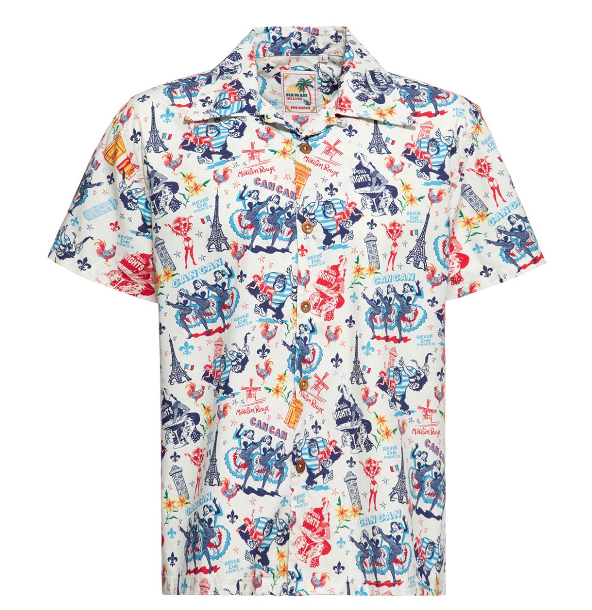 King Kerosin Paris Shirt Off White -XXXL | King Kerosin