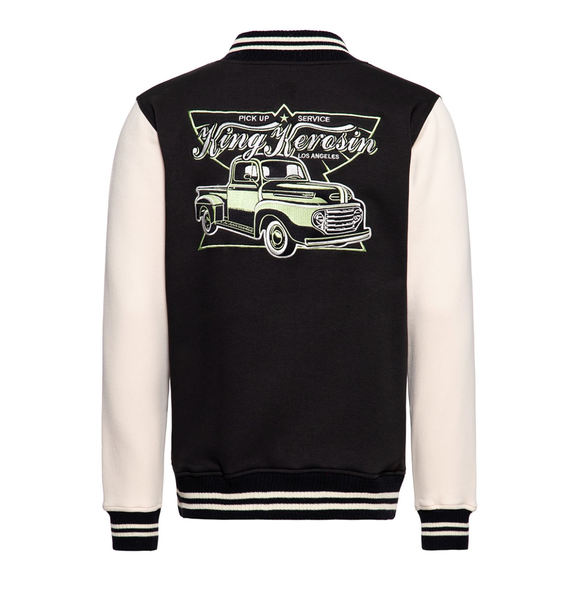 King Kerosin Pick Up Service College Jacket Black-XXXXL | King Kerosin