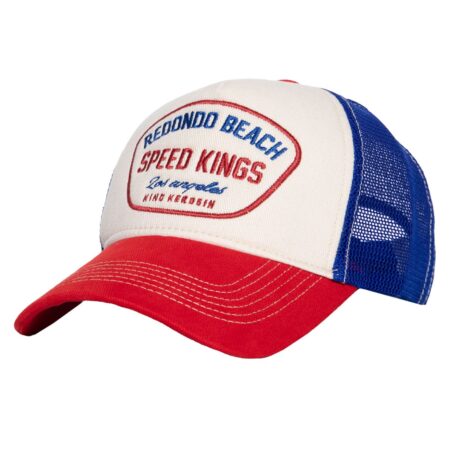 King Kerosin Redondo Beach Trucker Pet Beige & Rood | King Kerosin