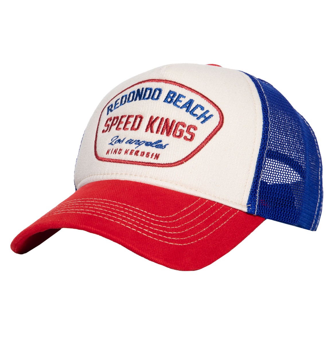 King Kerosin Redondo Beach Trucker Pet Beige & Rood | King Kerosin