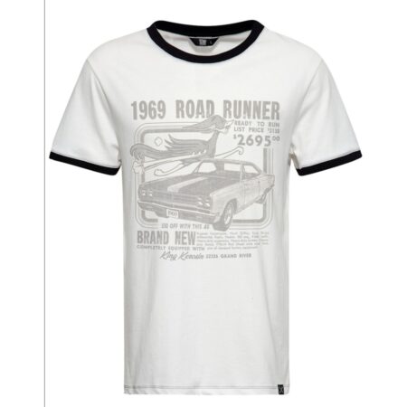 King Kerosin Roadrunner Contrast T-Shirt White-XXXL | King Kerosin