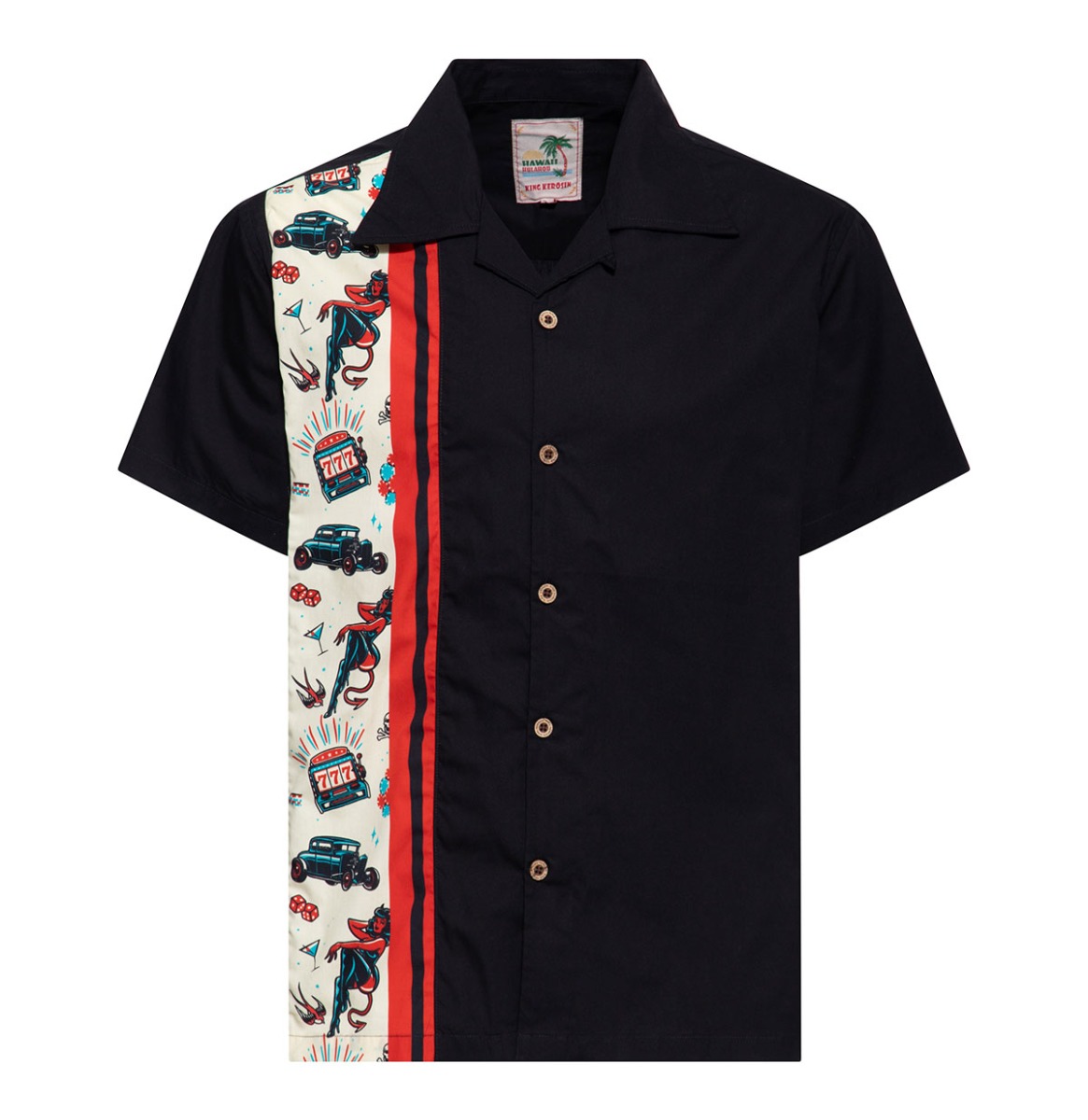 King Kerosin Rockabilly Devil Shirt Black-4XL | King Kerosin