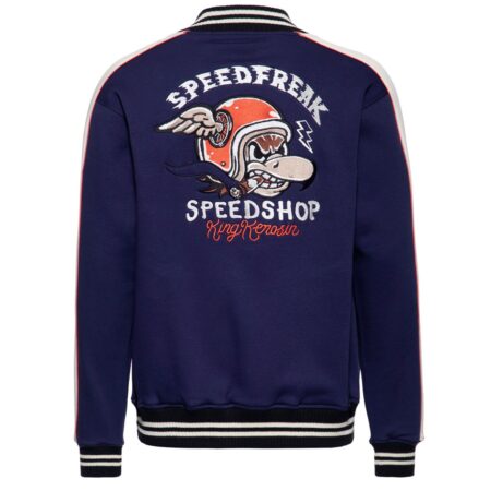 King Kerosin Speedfreak College Jacket Navy-XXXL | King Kerosin