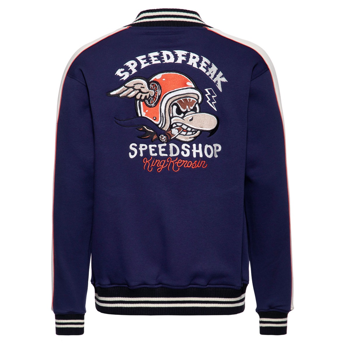 King Kerosin Speedfreak College Jacket Navy-XXXL | King Kerosin